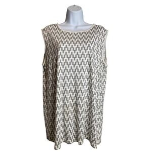 UNIQLO x‎ Jonathan Adler Sleeveless Geometric Print Top Sz XL Modern Art To Wear